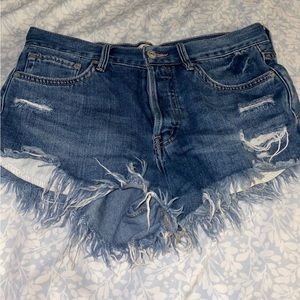 Free people jean shorts